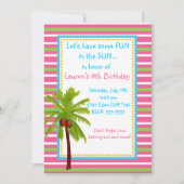 Luau Birthday Invitations Kaart (Voorkant)