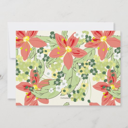 Luau Birthday Party Invitation Kaart (Achterkant)