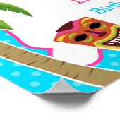 Luau Birthday Party Welcome Sign Poster (Hoek)