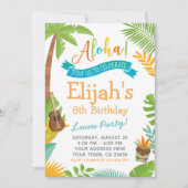 Luau Birthday Uitnodiging (Voorkant)