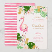 Luau Birthday Uitnodiging (Voorkant / Achterkant)