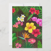 Luau Birthday, Uitnodiging Luau Partij 4e verjaard (Achterkant)