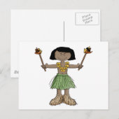 Luau Boy Briefkaart (Voorkant / Achterkant)