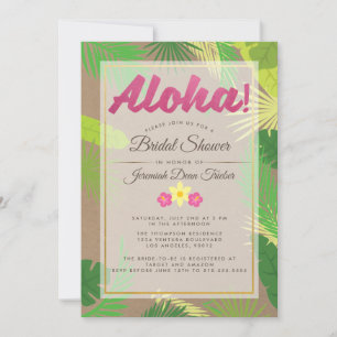 Luau Bridal Shower Kaart
