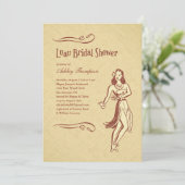 Luau Bridal Shower-uitnodigingen Kaart (Staand voorkant)