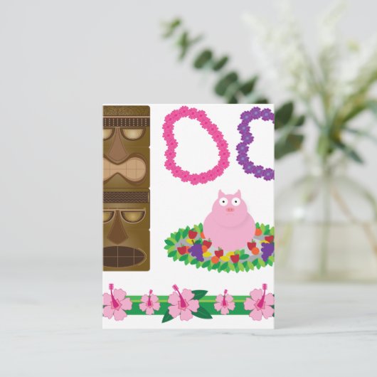 luau briefkaart (Staand voorkant)