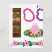 luau briefkaart (Voorkant / Achterkant)