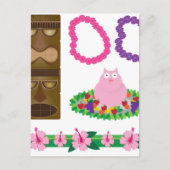 luau briefkaart (Voorkant)