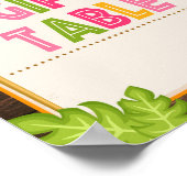 Luau Cadeaotafel Bord Poster (Hoek)