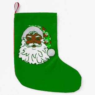 luau christmas hawaiian afrikaanse zwarte kerstman kleine kerstsok