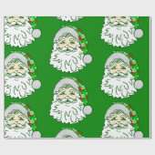 luau christmas hawaiian santa claus cadeaupapier (Vlak)