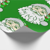 luau christmas hawaiian santa claus cadeaupapier (Hoek)