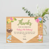 Luau Dank U Kaart (Staand voorkant)
