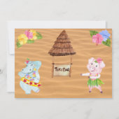 Luau Dankuwelkaart Bedankkaart (Achterkant)