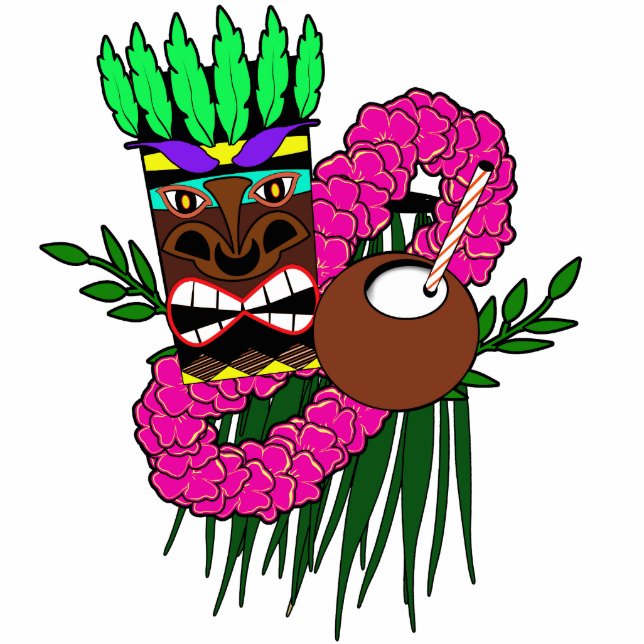 Luau Design Staand Fotobeeldje (Voorkant)