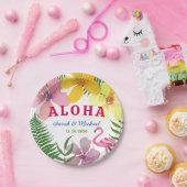 Luau Engagement Party Tropical Papieren Bordje (Feest)
