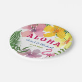 Luau Engagement Party Tropical Papieren Bordje (Gekanteld)