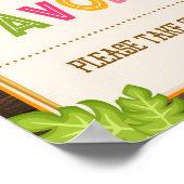 Luau Favors Sign Poster (Hoek)