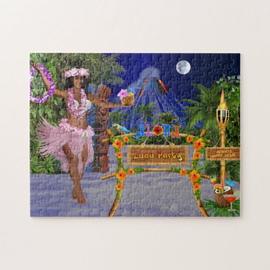 LUAU FEEST LEGPUZZEL (Horizontaal)