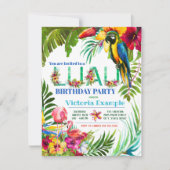 Luau-feest uitnodigingen (Voorkant)