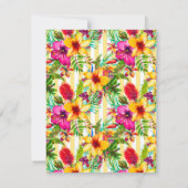 Luau-feest uitnodigingen (Achterkant)