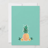 Luau-feestuitnodiging voor verjaardag, Bruidsfeest Kaart (Achterkant)