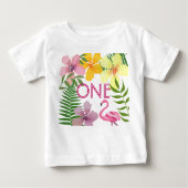 Luau Flamingo 1e verjaardag meisje (Voorkant)