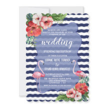 Luau Flamingo Bloemen Bruiloft Avondreceptie