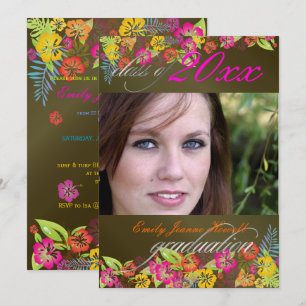 LUAU-GRADUATIEPARTIJ/HIBISCUS/RAINBOW KAART
