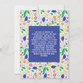 Luau Graduation Party Invitation Hawaiian Tropical Kaart (Achterkant)