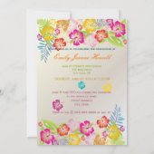 Luau Graduation Party Kaart (Achterkant)