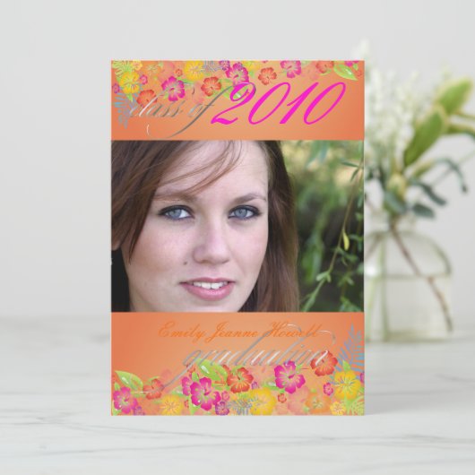 Luau Graduation Party Kaart (Staand voorkant)