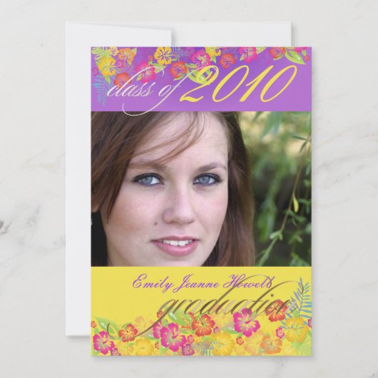 Luau Graduation Party Kaart (Voorkant)