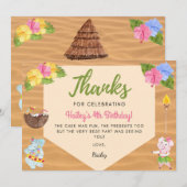 Luau Hartelijk dank Bedankkaart (Voorkant / Achterkant)