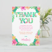 Luau Hartelijk dank Kaart (Staand voorkant)