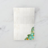 Luau Hawaiaanse Rustieke Strand Bedankkaart (Binnen)