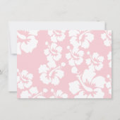 Luau Hawaii Girl verjaardagsuitnodiging Kaart (Achterkant)