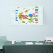 Luau Hawaii Hawaiian Pool Boy Birthday Party Spandoek (Beurs)