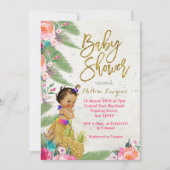 Luau Hawaiian Baby shower Invitation Kaart (Voorkant)