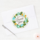 Luau Hawaiian Beach Rustic Dank u Label (Envelop)