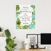 Luau Hawaiian Beach Rustic Wedding Vrijgezellenfee Poster (Thuiskantoor)