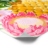 Luau Hawaiian Beach Rustic Wedding Vrijgezellenfee Poster (Hoek)