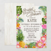 Luau Hawaiian Beach Rustiek Vrijgezellenfeest Kaart (Voorkant / Achterkant)