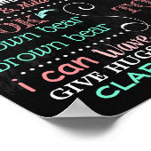 Luau Hawaiian First Birthday Party-bord Poster (Hoek)