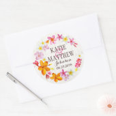 Luau Hawaiian Lei Rustic Beach Bruiloft Label (Envelop)