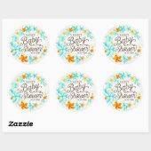 Luau Hawaiian Lei rustiek Baby shower Label (Vel)