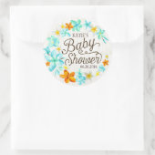 Luau Hawaiian Lei rustiek Baby shower Label (Tas)