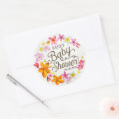 Luau Hawaiian Lei rustiek Baby shower Label (Envelop)