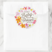 Luau Hawaiian Lei rustiek Baby shower Label (Tas)