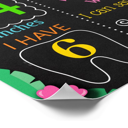 Luau Hawaiian Summer Birthday board Poster (Hoek)